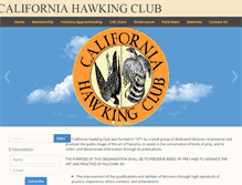Tablet Screenshot of calhawkingclub.org
